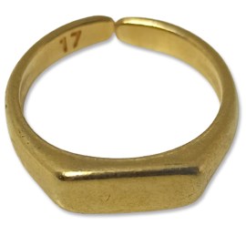 Δαχτυλίδι signet παραλληλόγραμμο 17mm