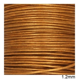 Δερμάτινο κορδόνι χρώμα μεταλλικό 1.2mm