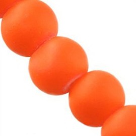Γυάλινες πορτοκαλί φωσφοριζέ 6mm(20 τεμ)