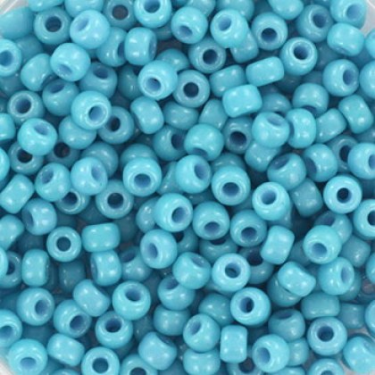 Γυάλινες χάντρες Miyuki seed beads  duracoat opaque nile bluel(10gr)