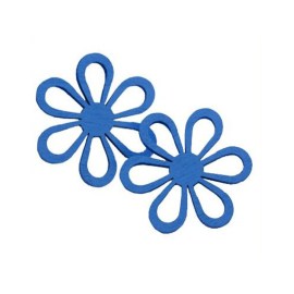 Ξύλινο μπλε λουλούδι 50mm(1 τεμ.)