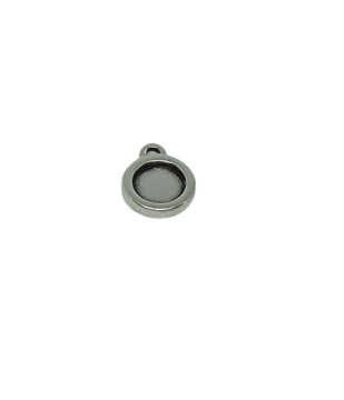 Μεταλλικό Ζάμακ Χυτό Μοτίφ Βάση Στρογγυλή 10mm (Εσωτ. 7mm)