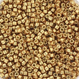 Χάντρες Miyuki Delica Beads duracoat galvanized champagne 1.6 x 1.3 mm
