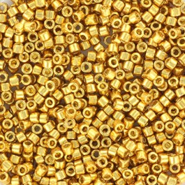 Χάντρες Miyuki Delica beads duracoat galvanized gold 1.6 x 1.3 mm(5gr)