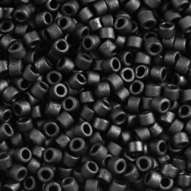 Χάντρες Miyuki Delica beads opaque matte black 1.6 x 1.3 mm(5gr)