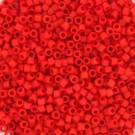 Χάντρες Miyuki Delica Beads opaque matte red 1.6 x 1.3 mm(5gr)