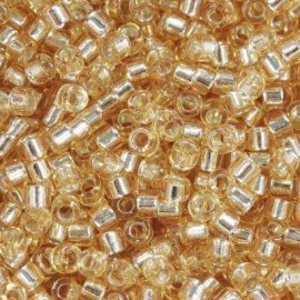 Χάντρες Miyuki Delica beads silver lined gold 1.6 x 1.3 mm
