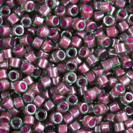 Χάντρες Miyuki Delica emerald inside dyed cranberry(5gr)