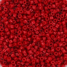 Χάντρες Miyuki Delica opaque sf dyed bright red(5gr)