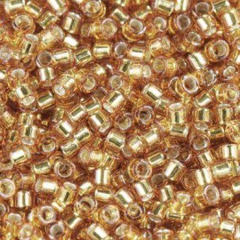 Χάντρες Miyuki Delica silver lined marigold(5gr)