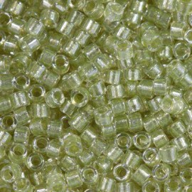 Χάντρες Miyuki Delica sparkling celery lined crystal(5gr)